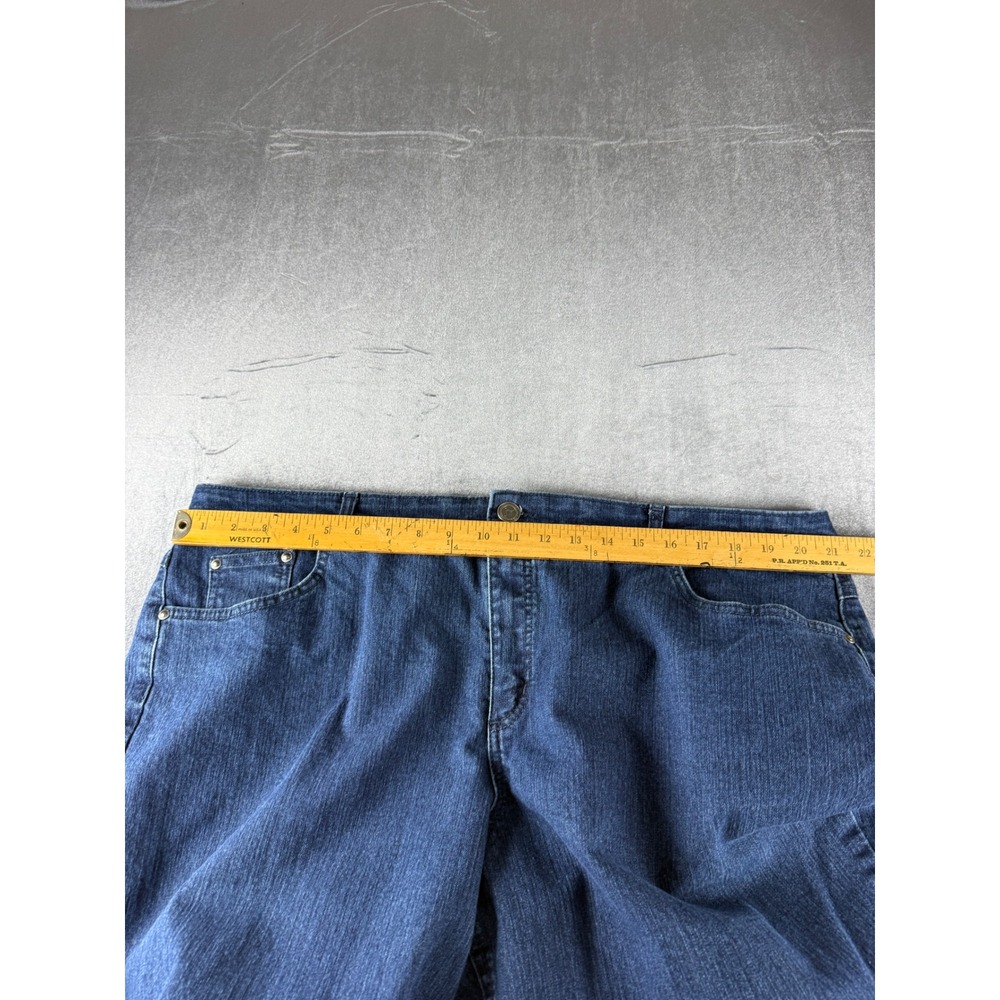 Just My Size JMS Stretch Classic Denim Jeans 24W Short Wells Wash Blue JM163S - Picture 9 of 9